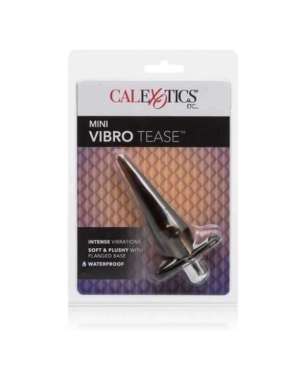 MINI VIBRO TEASE PLUG VIBRADOR GRIS