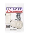 BASIC ESSENTIALS TIGHT PUSSY MASTURBADOR VAGINA TRANSPARENTE