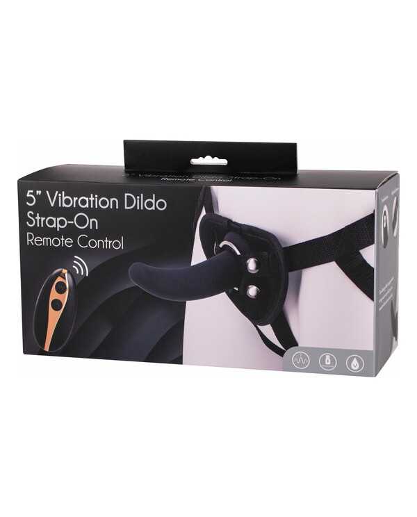 ARNeS CON DILDO Y VIBRACIoN 125CM NEGRO