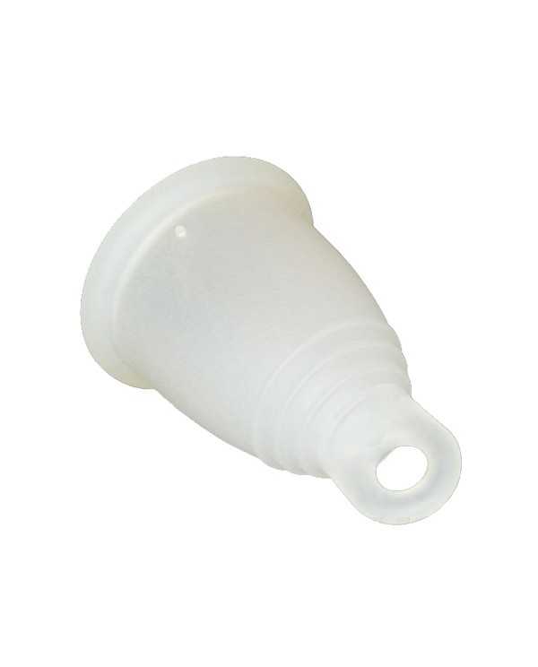 COPA MENSTRUAL CLASICA ANILLA TRANSPARENTE MEDIANA