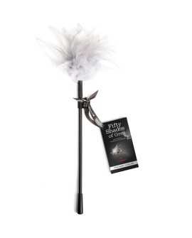 TEASE FEATHER PLUMERO BDSM - NEGRO/BLANCO