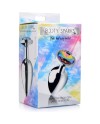 PLUG ANAL GEMA RAINBOW LARGO PLATA