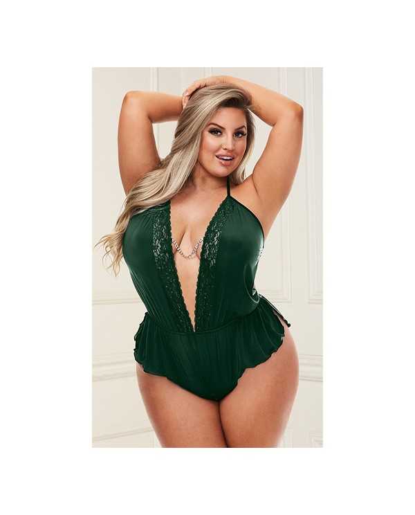 BACI SEXY BODY DE SATeN VERDE