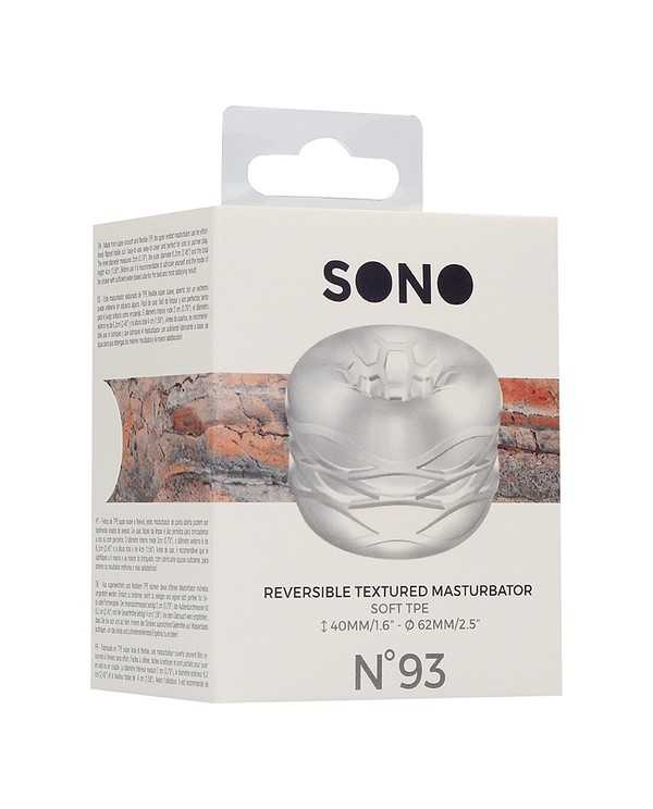 SONO N0 93 ANILLO MASTURBADOR REVERESIBLE TRANSPARENTE