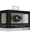 LARGO RIBBED DIAMOND HEART PLUG NEGRO