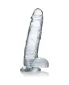 22 CM C THRU PENE REALISTICO CON TESTICULOS TRANSPARENTE