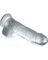 22 CM C THRU PENE REALISTICO CON TESTICULOS TRANSPARENTE