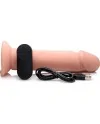 PENE 20 CM SILICONA CONTROL REMOTO VIBRANTE FLESH