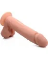 PENE CON TESTICULOS 25 CM SILICONA CONTROL REMOTO VIBRANTE FLES