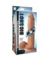 PENE CON TESTICULOS 25 CM SILICONA CONTROL REMOTO VIBRANTE FLES