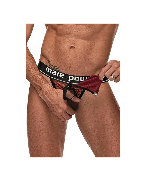 COCK RING TANGA CON ANILLO BURDEOS