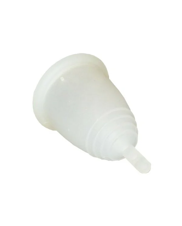 COPA MENSTRUAL CLASICA PEZON TRANSPARENTE MEDIANA