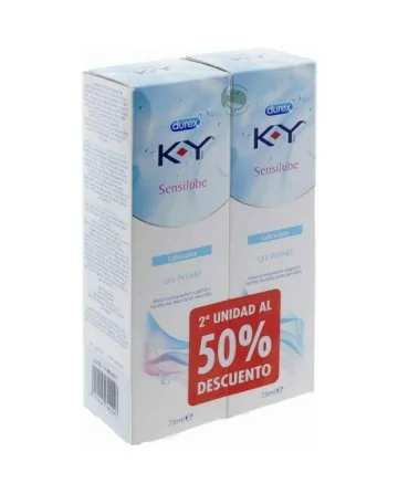 K Y GEL LUBRICANTE HIDROSOLUBLE INTIMO DUPLO 2X75ML