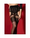 AMOUR SAUVAGE SUSPENDER PANTYHOSE 20 DEN NEGRO