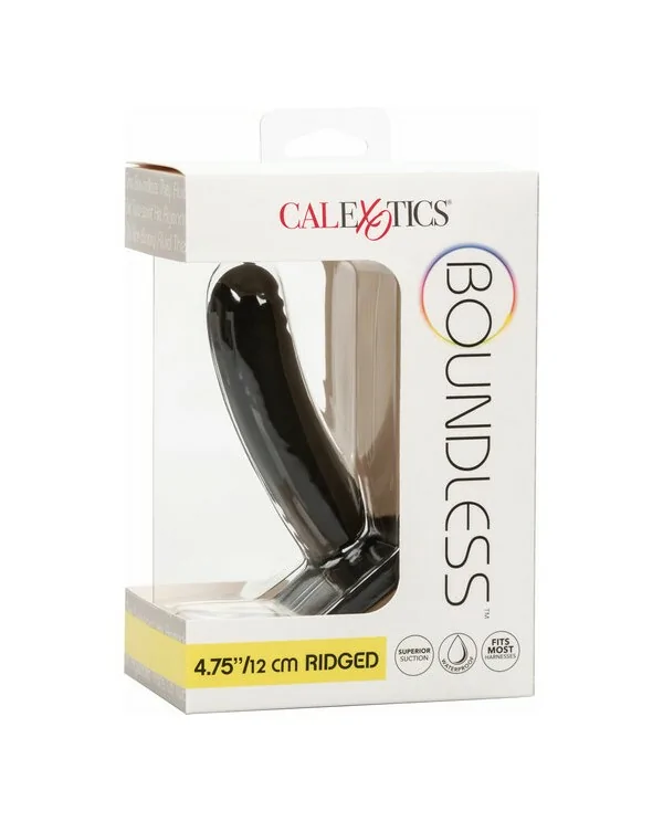 PLUG BOUNDLESS 12CM RIDGED NEGRO