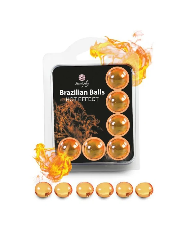 SECRET PLAY SET 6 BRAZILIAN BALLS EFECTO CALOR