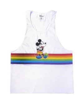 CAMISETA TIRANTES SINGLE JERSEY DISNEY PRIDE BLANCO