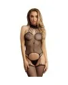 LE DeSIR BODY SUSPENDER FISHNET CHOKER NEGRO