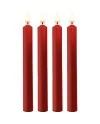 TEASING WAX VELAS LARGAS PARAFINA 4 PACK ROJO