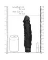 VIBRADOR REALISTA 10 VELOCIDADES 24X5CM NEGRO