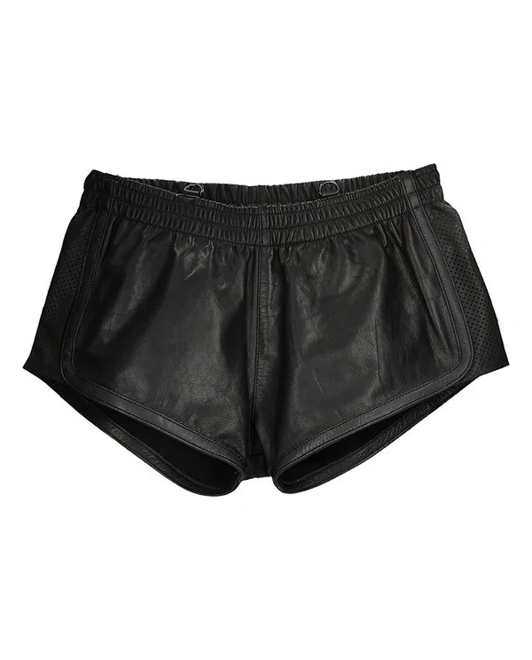 SHORT DE CUERO VERSaTIL NEGRO