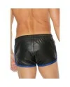 SHORTS DE CUERO VERSaTIL NEGRO AZUL