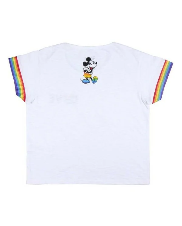 CAMISETA CORTA PUNTO SINGLE JERSEY DISNEY PRIDE BLANCA