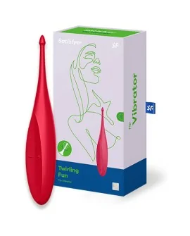 SATISFYER TWIRLING FUN VARITA VIBRADORA - ROJO