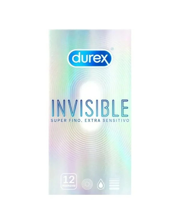 DUREX INVISIBLE SUPER FINO EXTRA SENSITIVO 12 UDS