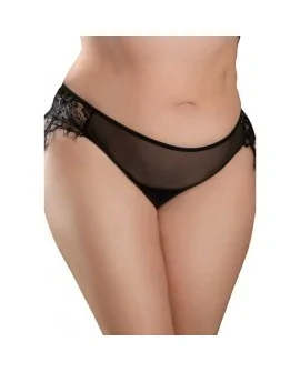 REMOTE PRINCESS PANTY +SIZE - NEGRO