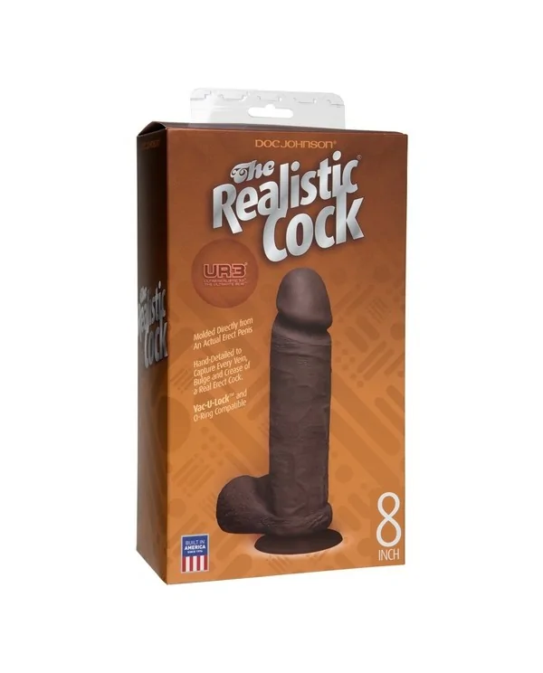 THE REALISTIC PENE REALISTICO UR3 NEGRO 21CM