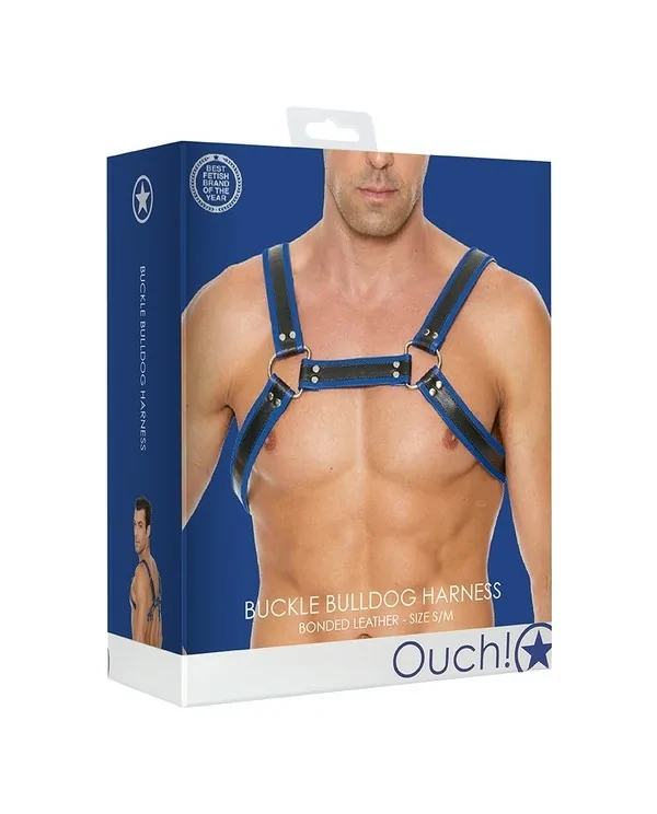 BUCKLE BULLDOG HARNESS AZUL