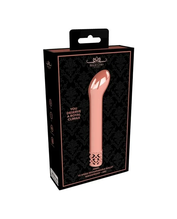 JEWEL RECHARGEABLE ABS BULLET ORO ROSADO