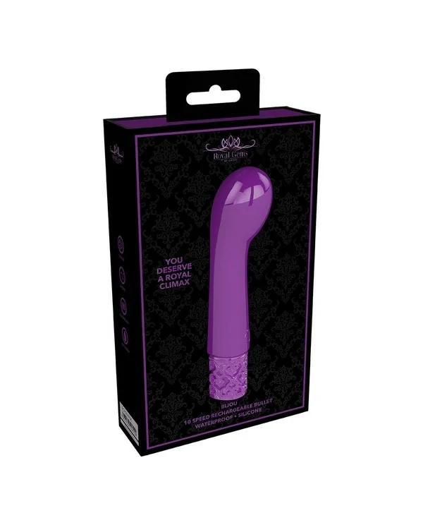 BIJOU RECHARGEABLE SILICONE BULLET MORADO