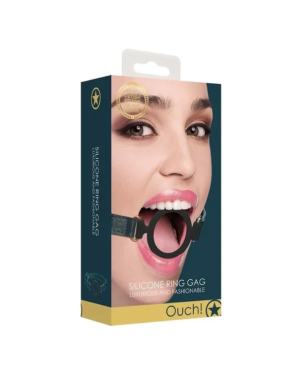 OUCH HALO SILICONE RING GAG VERDE