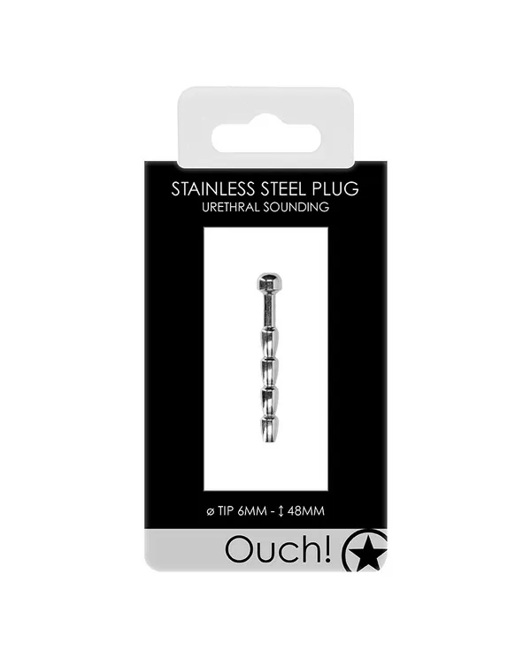 URETHRAL SOUNDING METAL PLUG 6MM