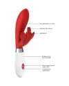 ALEXIOS ULTRA SOFT SILICONE 10 SPEEDS ROJO