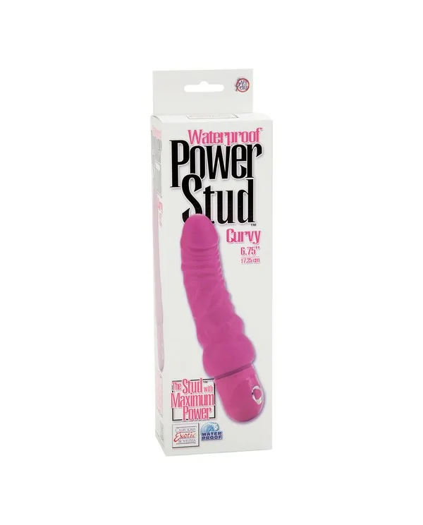 POWER STUD CURVY VIBRADOR REALiSTICO ROSA