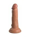 6 INCH 2 DENSITY SILICONE COCK CARAMELO