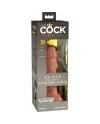 6 INCH 2 DENSITY SILICONE COCK CARAMELO