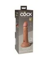 6 INCH 2 DENSITY SILICONE COCK CARAMELO