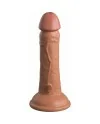 6 INCH 2 DENSITY SILICONE COCK CARAMELO