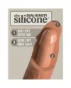 6 INCH 2 DENSITY SILICONE COCK CARAMELO