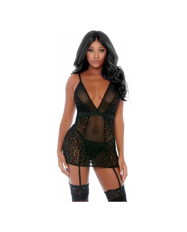 FELINE FEISTY CHEETAH CUP BODY NEGRO