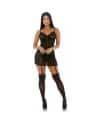 HOOK ME UP CHEMISE CONJUNTO NEGRO