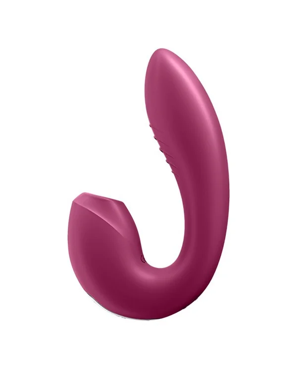 SATISFYER SUNRAY VIBRADOR INSERTABLE CON AIR PULSE MORADO