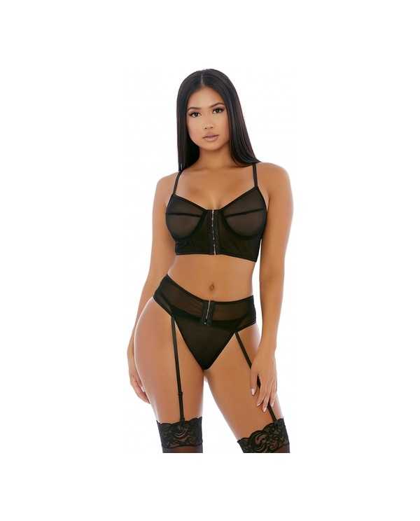 GET THE HOOK LINGERIE CONJUNTO NEGRO