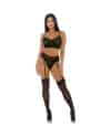 GET THE HOOK LINGERIE CONJUNTO NEGRO