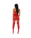 PUT O RING ON IT LINGERIE SKIRT ROJO