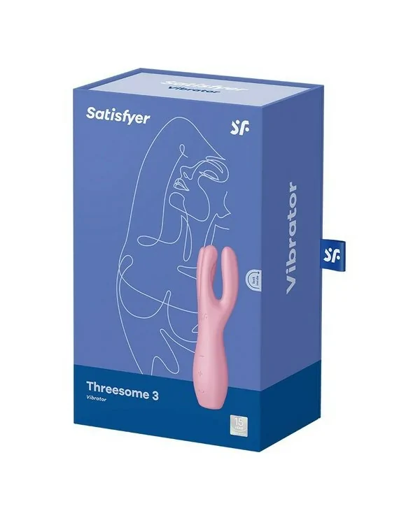 SATISFYER THREESOME 3 LAY ON VIBRADOR ROSA